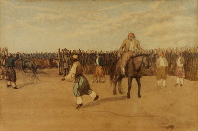 In the Corral by Prilidiano Pueyrredon